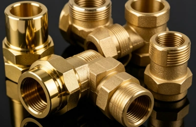 polished brass fittings