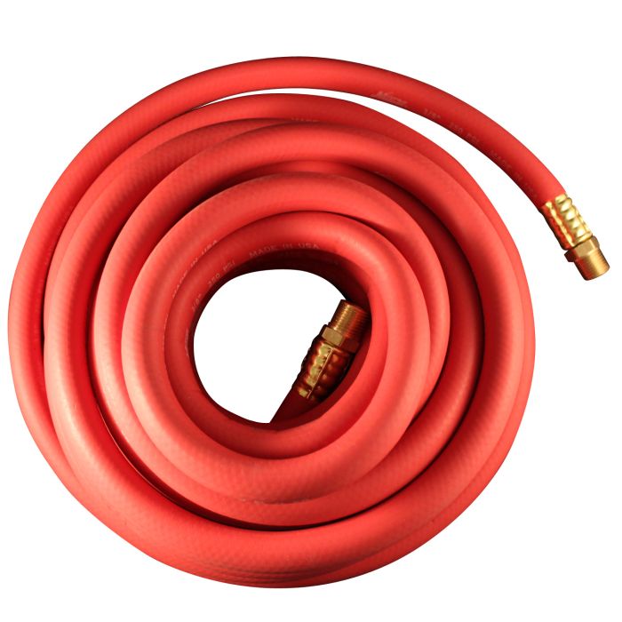 1/2" ID × 50 ft EPDM Rubber Air Hose