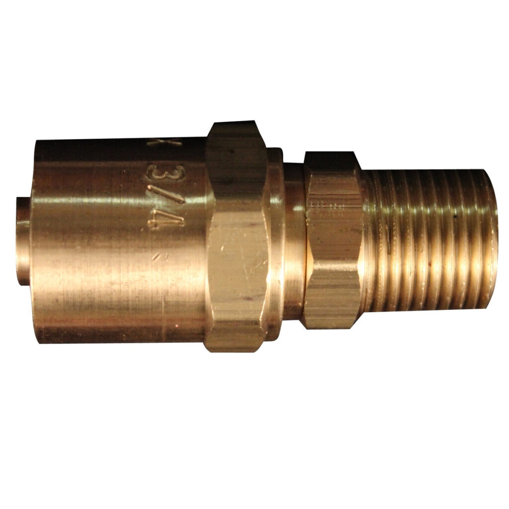 3/8" MNPT Reusable Hose End Fittings