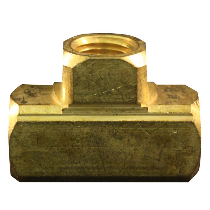 1/4" FNPT Brass Tee Hose Fitting