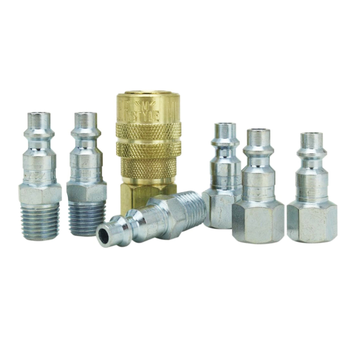 1/4" NPT Industrial Interchange Coupler and Plug Kit