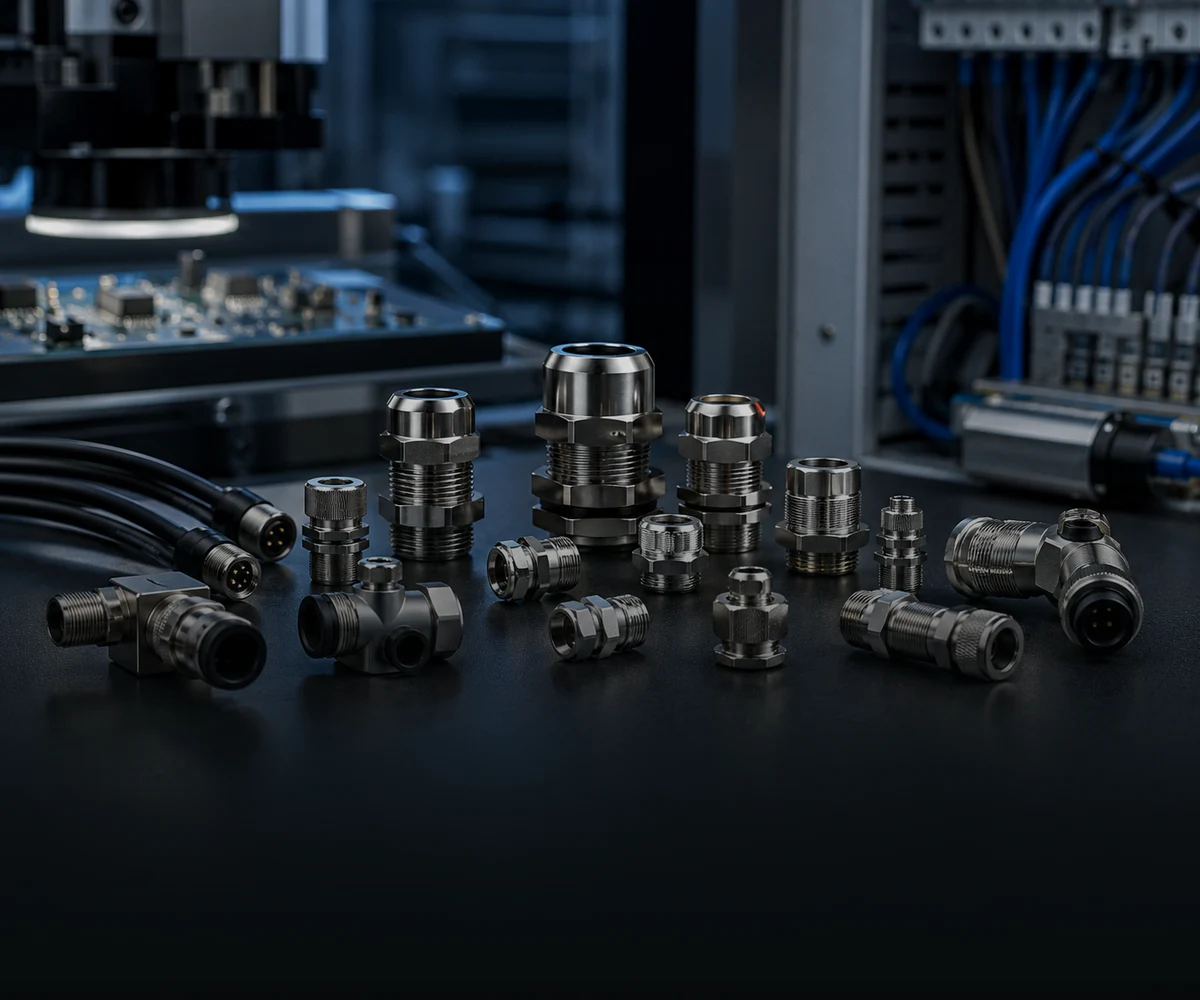 Precision metal fittings and connectors for electrical and electronics manufacturing