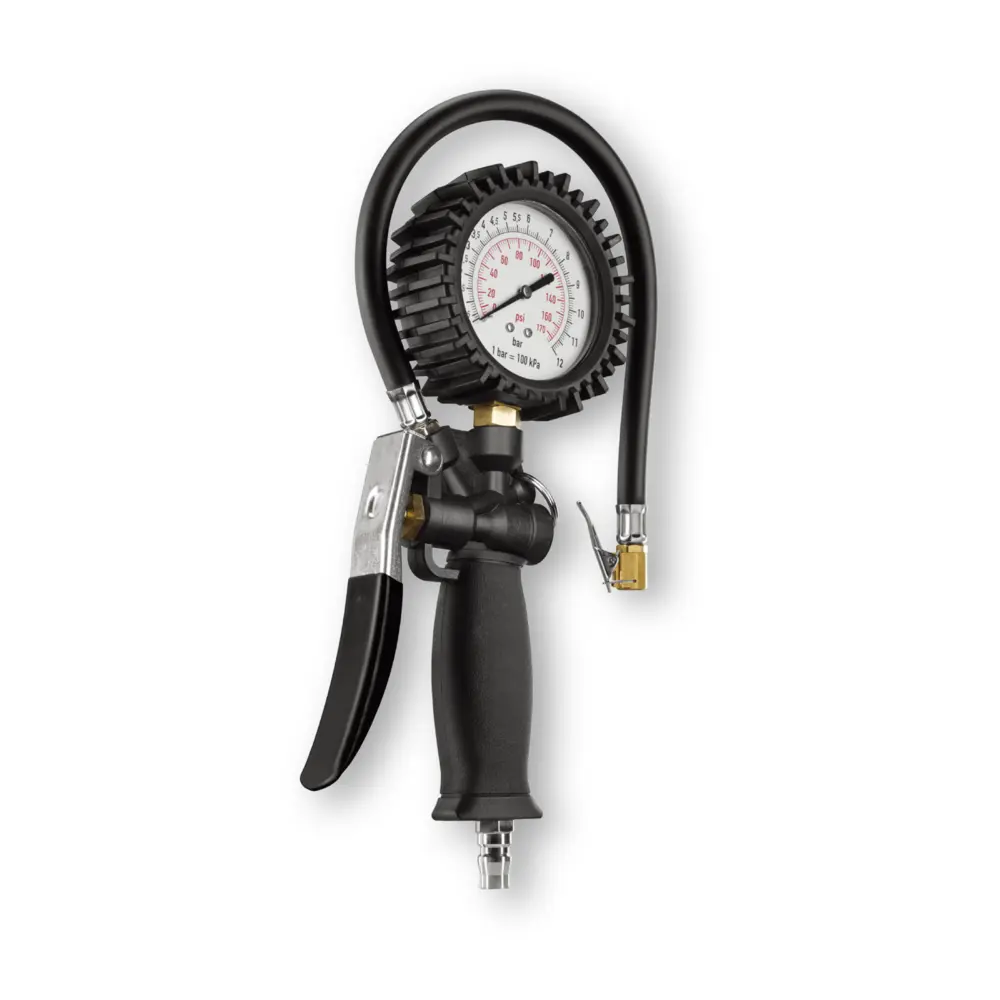AUTOWIN Professional Dial Tire Inflator Gauge, 130.5 PSI Max