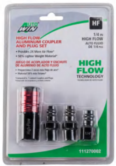 AUTOWIN CPK-11 Four-piece High Flow Air Coupler and Plug Kit