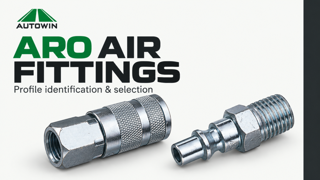 AUTOWIN ARO-type air coupler and male-thread plug for profile identification